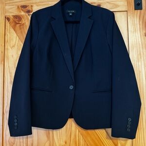 Ann Taylor Elegant Navy Blue Suit Jacket